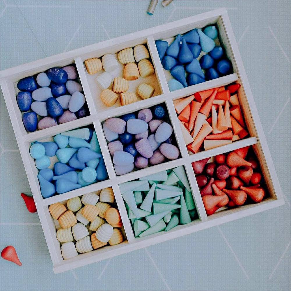 Growing Little Folks - Wholesale Storage bin – Child & baby - Loose Part Storage Tray with Lid7