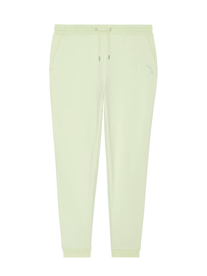 Organische Jogginghose mit normaler Passform - Stem Green für den Großhandel von This Is Anyo