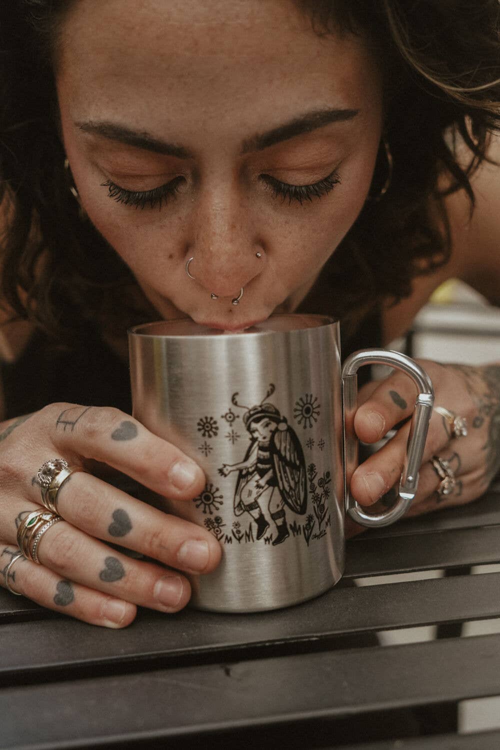 Abigail E. P. – wholesale Coffee mug – Cicada Song Carabiner Mug2