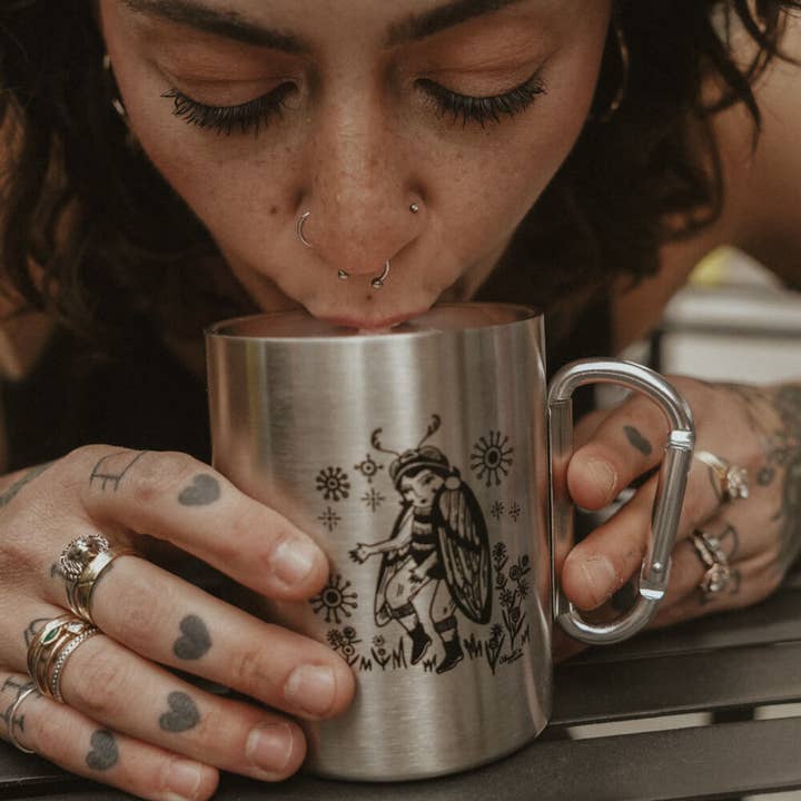 Abigail E. P. - Wholesale Coffee mug - Cicada Song Carabiner Mug2