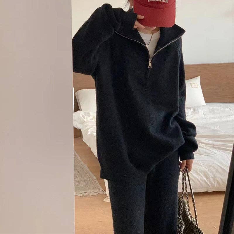 Marayn – Conjuntos Casual - Mulher por atacado – Conjunto de Malha Suave Estilo Aconchegante para Outono Inverno19