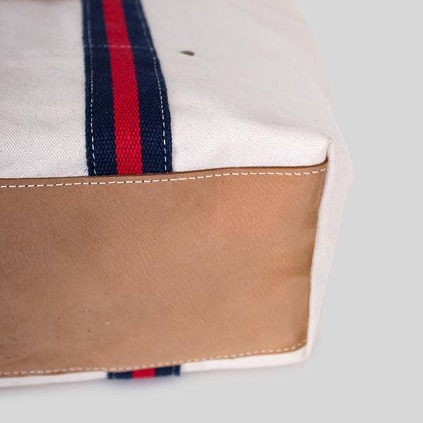 ShoreBags - Wholesale Tote Bag - Women's - Society Canvas Tote Bag with Leather Customize