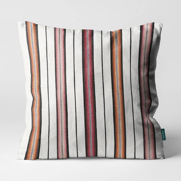 Merida Striped Pillow Berry for wholesale by Coussinyet