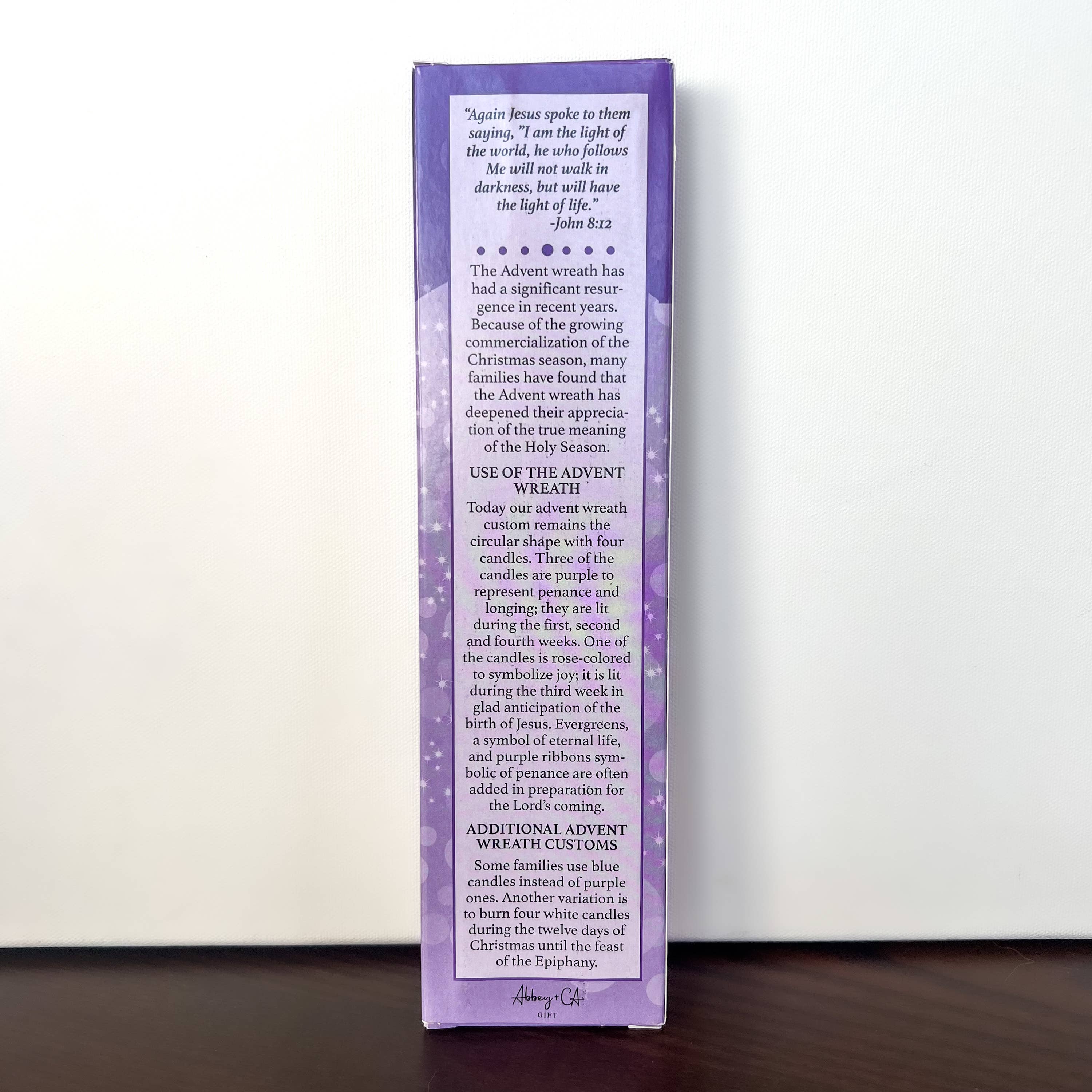 Abbey + CA Gift – Großhandel Konische Kerze/Kerzenhalter – Set aus 4 konischen Adventskerzen3