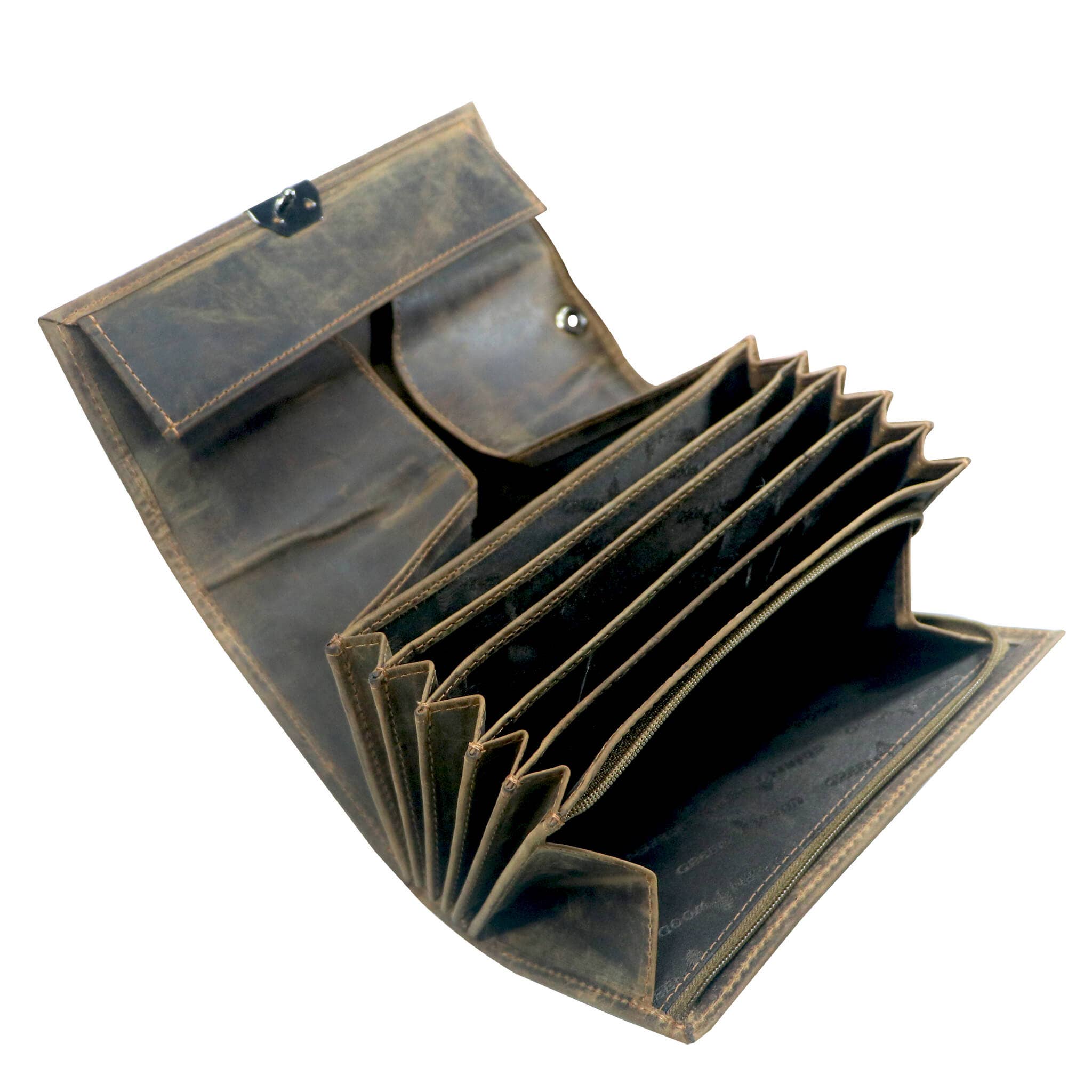 Greenwood - Wholesale Wallet - Unisex - Pax waiter wallet leather men 17x10cm waiter purse women1