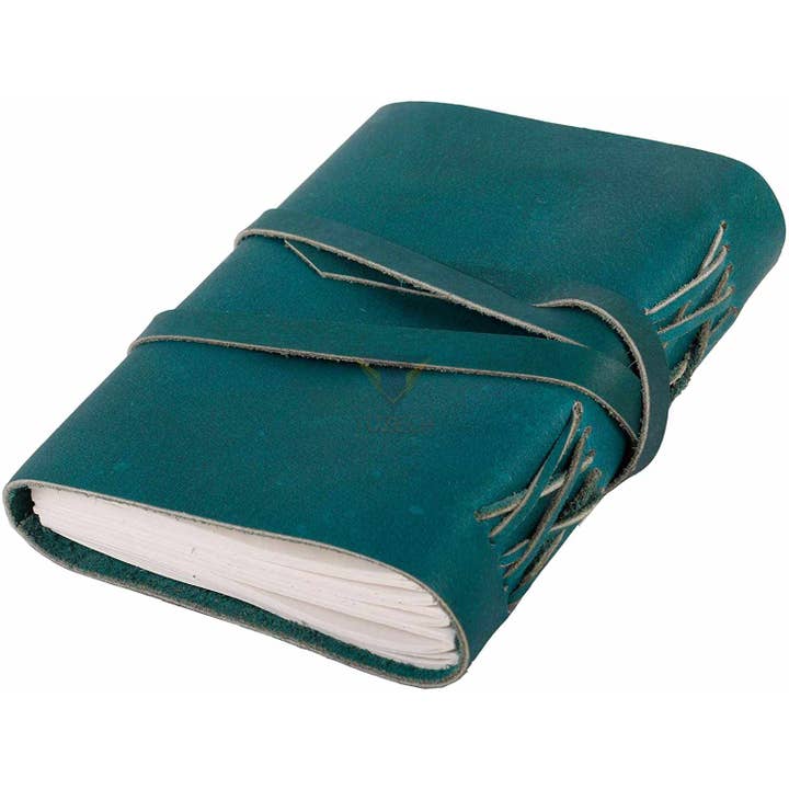 Tuzech Leather - Wholesale Journal/Diary - Tuzech Leather Journal Writing Notebook Antique Handmade Leather Bound Daily Notepad for Men/Women Unlined Paper for Art Sketchbook Travel Diary to Write in 7 Inches8