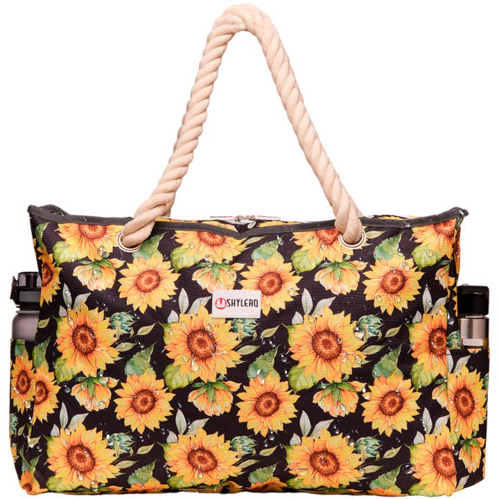 Beach Bag and Pool Bag | Water Repellent | Sunflowers for wholesale by SHYLERO