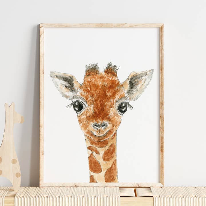 Giraffen-Kunstdruck für den Großhandel von WLDFLWR Studio
