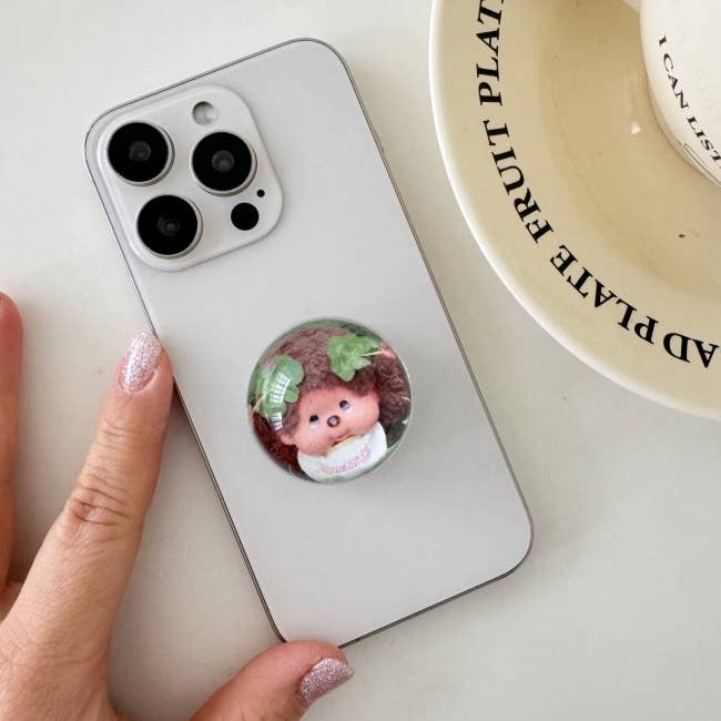 MOND HAUS - Wholesale Phone Grip - Maite Phone Grip, Adorable Monchichi Character Resin Charm