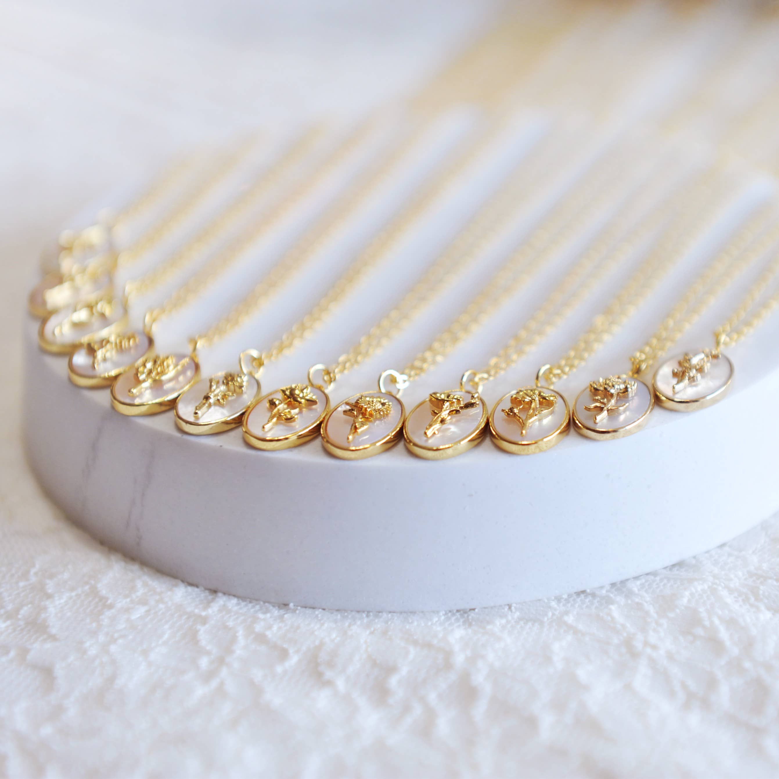 Oh So Lovely - Wholesale Pendant/Charm Necklace - Flora Birth Flower Necklace15