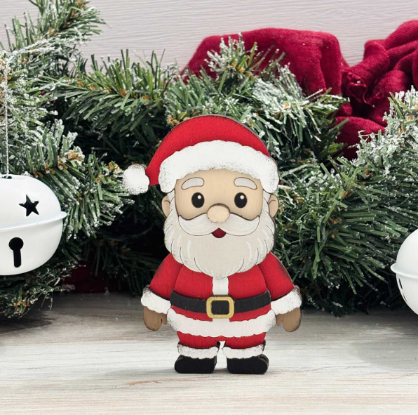 Reclaimed Woodworks Home Decor - Wholesale DIY Craft Kit - Build a Santa Magnet CHRISTMAS CRAFT KIT3