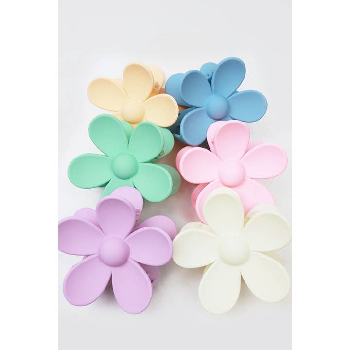 MIX COLOR Pastel Tone Daisy Hair Clips for wholesale on Faire