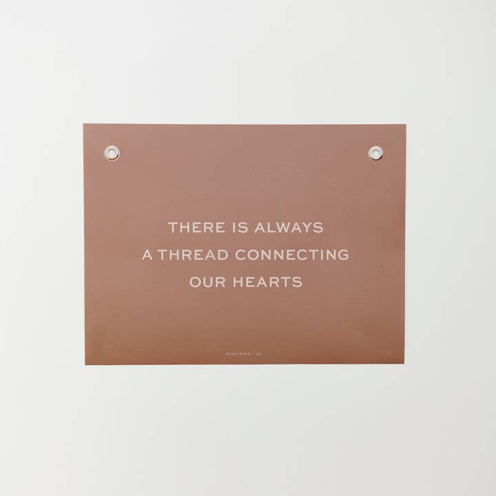 Affiche d'affirmation Thread Connecting Us, Helping Kids, 16 x 12 pour la vente par Home Room Co.