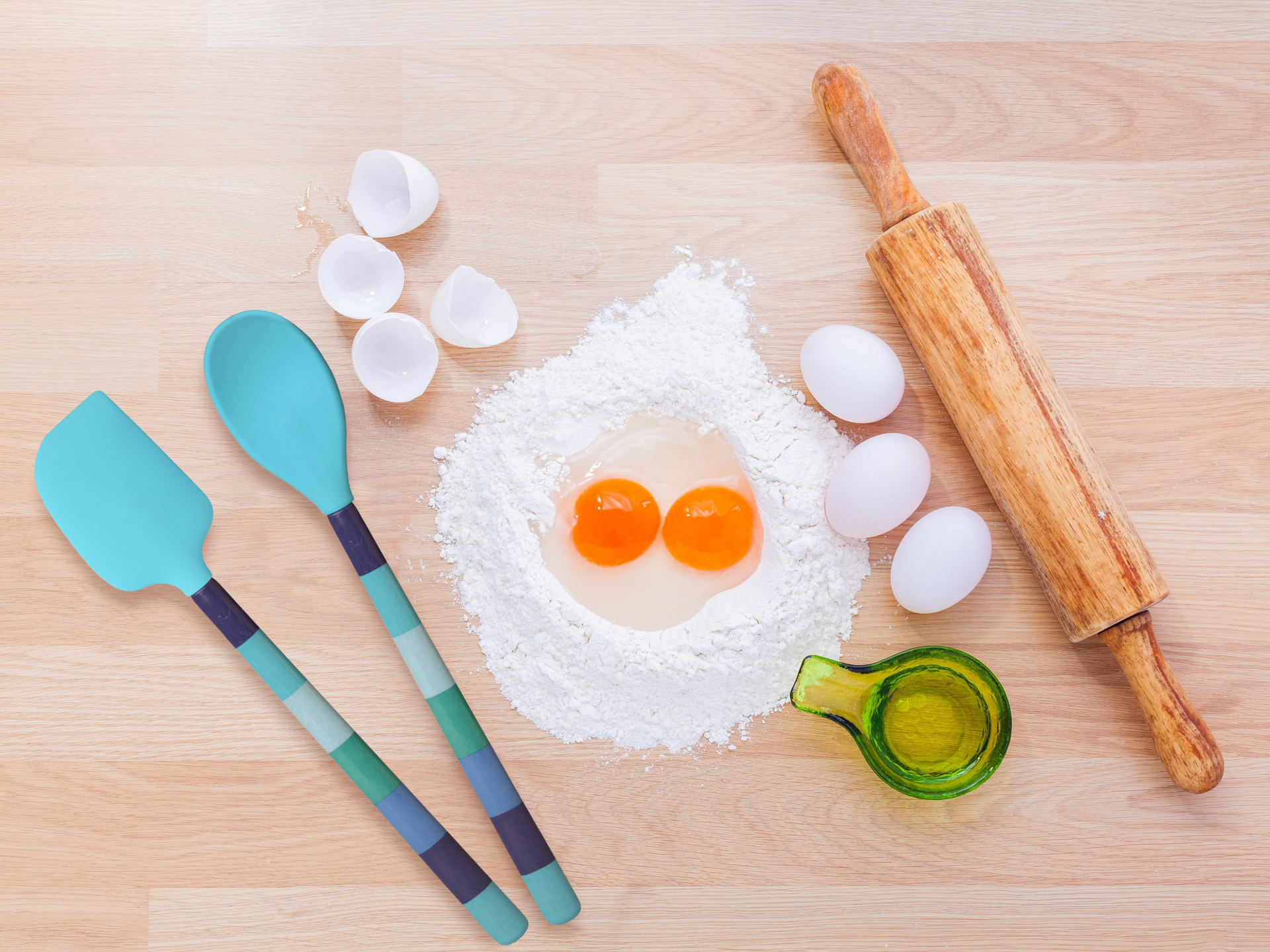 French Bull - Wholesale Spatula/Turner - Blue Ocean Stripe Silicone Spatula3