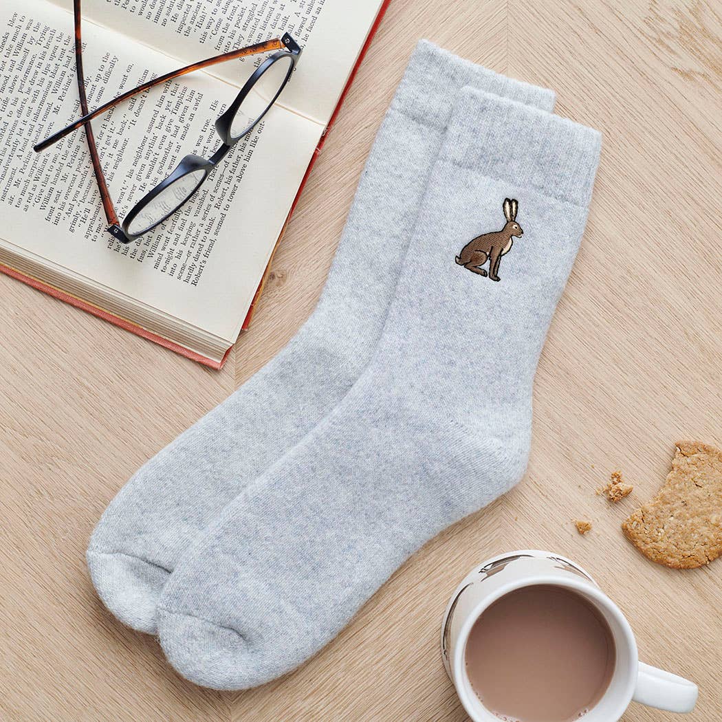 Sweet William Designs – wholesale Socks – Unisex – Hare Countryside Walking Socks1