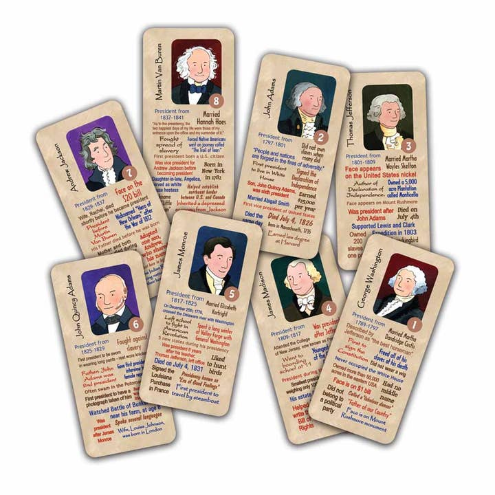 Jr. RangerLand - Wholesale Card Game - Jr. Rangerland Guess That President Card Game3