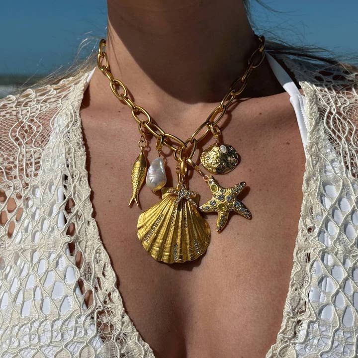 Shell Coral Seahorse Pendant Ocean DIY_CWAJE06099 for wholesale by ACCITY