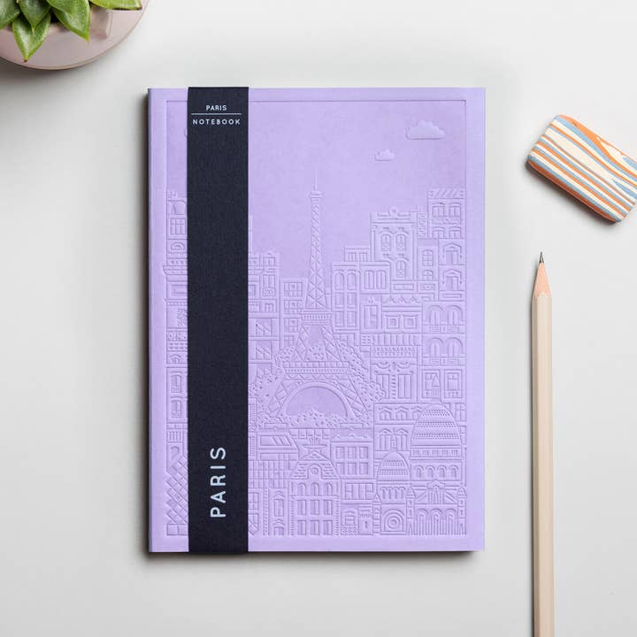 Cuaderno Parisiense con Diseño en Relieve para venta al por mayor de The City Works