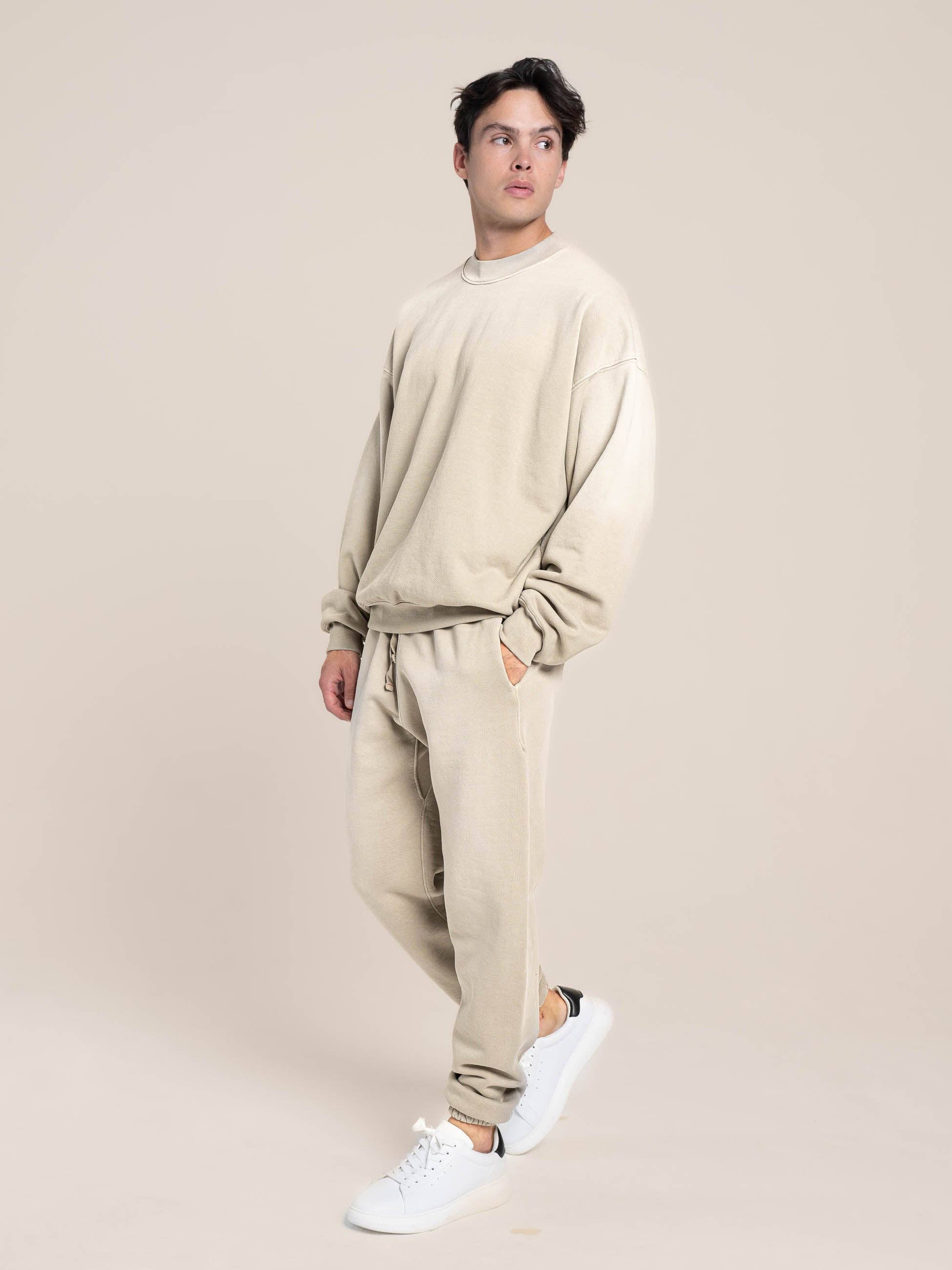 Oud hout French Terry Sweatshirt voor groothandel op Faire10