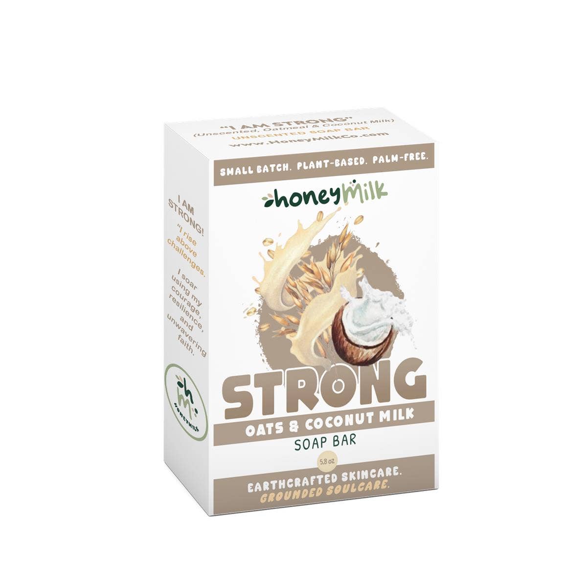 HoneyMilk – wholesale Tvål – STRONG (Rostade Havre + Kokosgrädde) Tvål1