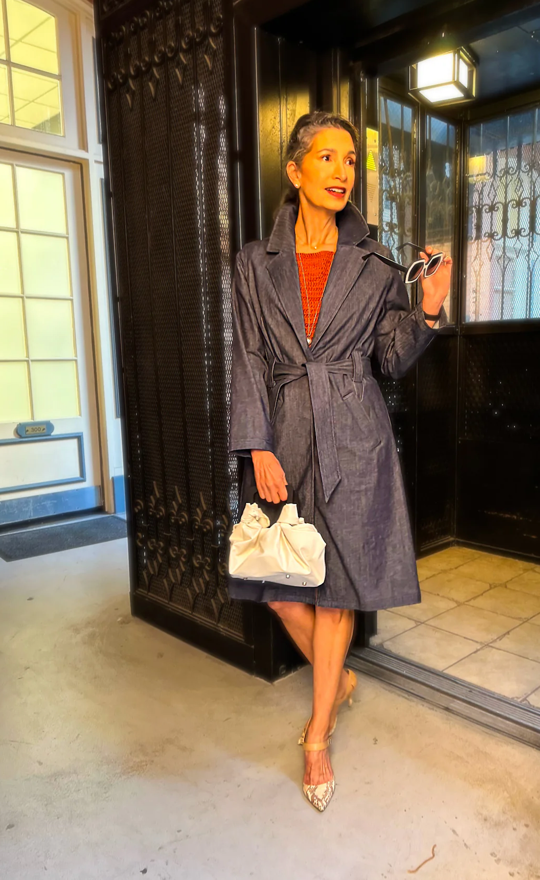 La Peony Clothing - Wholesale Trench Coat - Women's - The Alexandra Denim Trench7