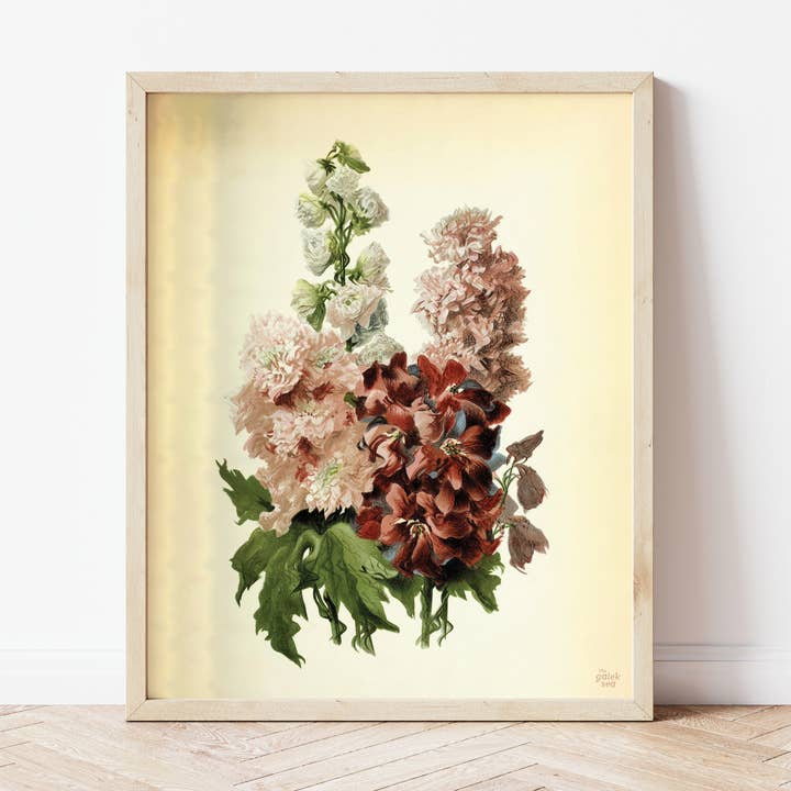 Impressão de Flores Vintage por atacado de The Galek Sea