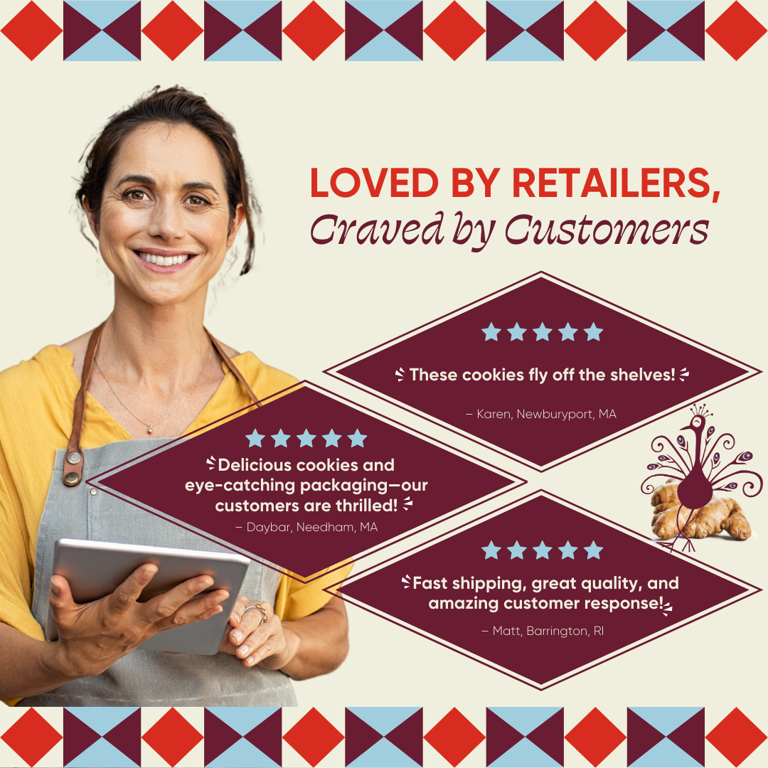 Fancypants Baking Co. - Wholesale Cookie - Ginger Snap Cookies | Premium Snacks | 12 pack | 5oz5