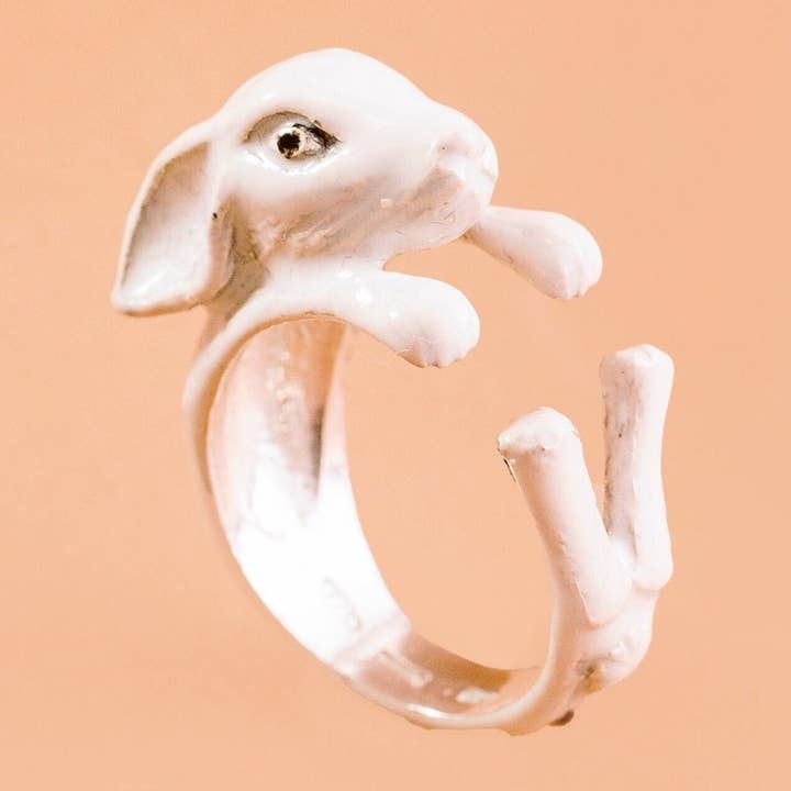 925 Silver Rabbit Lovers Ringkram för wholesale av Gabbo Design