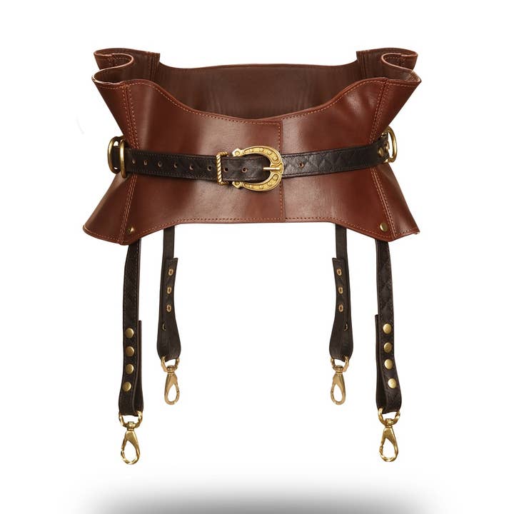 The Equestrian Leather Waist belt &suspenders for wholesale by Liebe Seele
