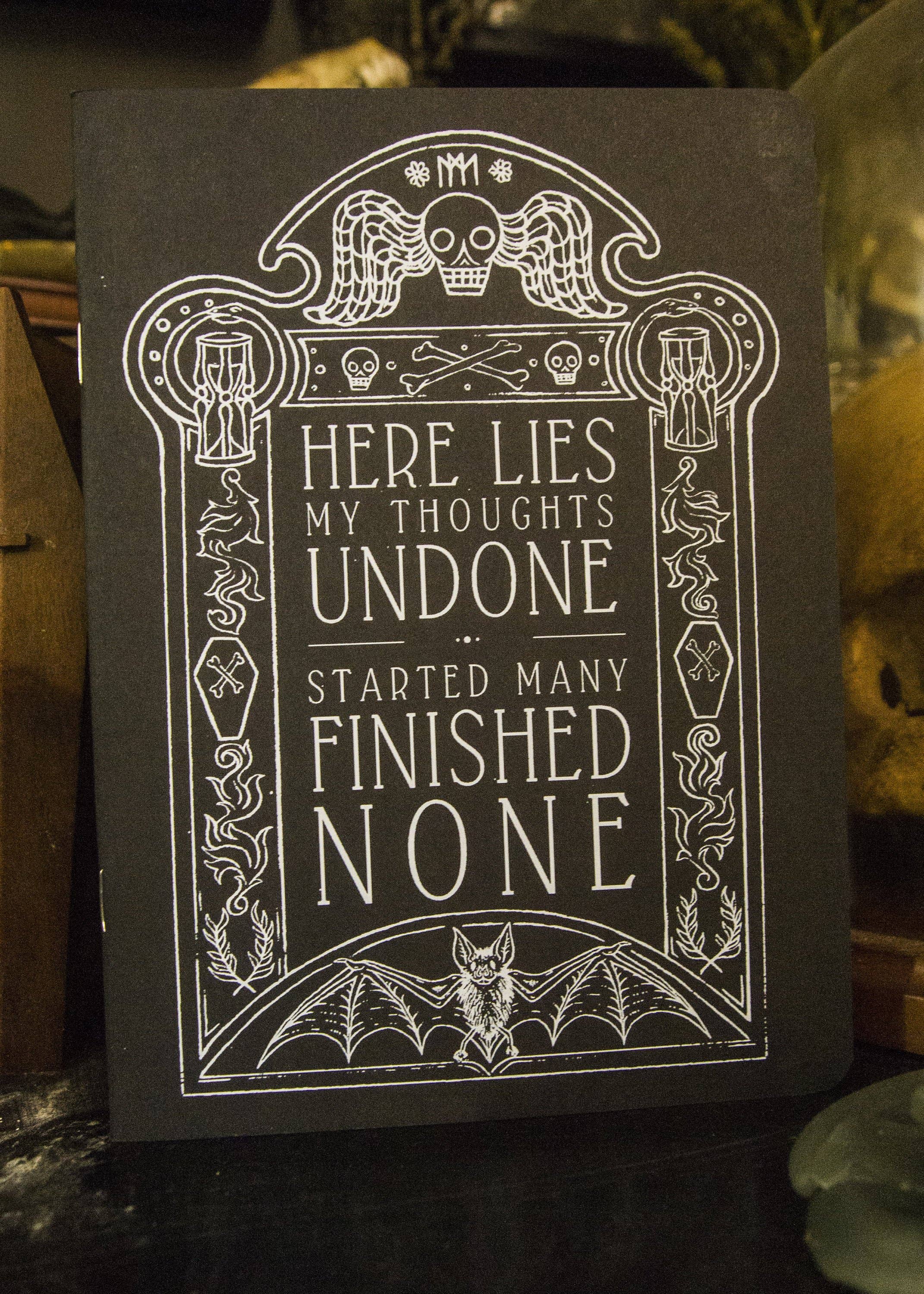 Meagan Meli Illustration - Wholesale Notebook - Gravestone Sketchbook1