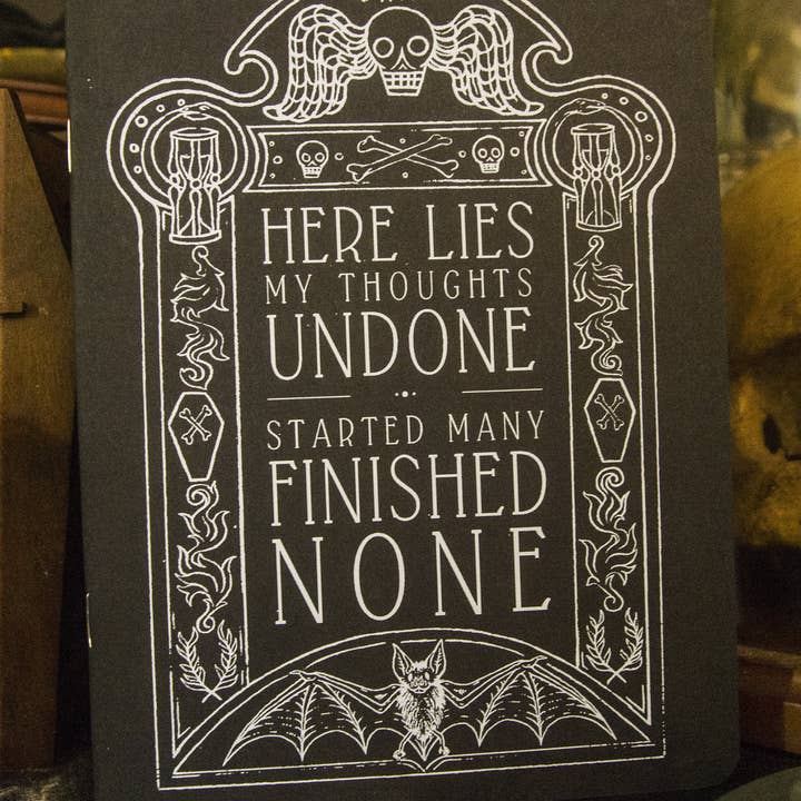 Meagan Meli Illustration - Wholesale Notebook - Gravestone Sketchbook1