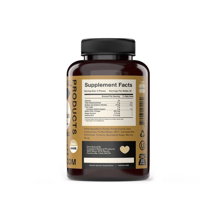 Complete Natural Products - Wholesale Oral Supplement/Vitamin - Apple Cider Vinegar Gummies