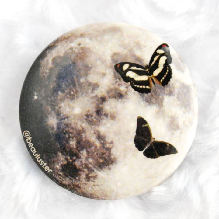 Beauluster - Wholesale Lapel Pin/Button - Full Moon Button Pin0