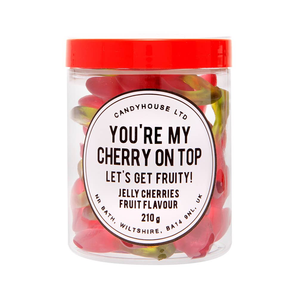 Candyhouse Ltd – wholesale Gummy – Valentines Twin Cherries in Jam Jar3