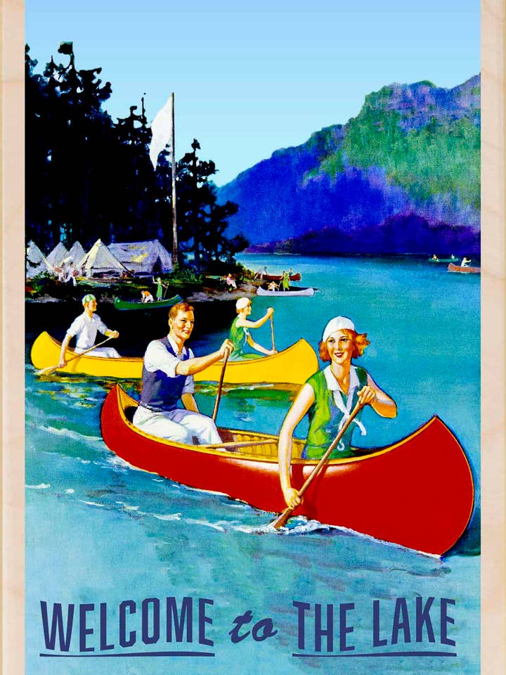 Willkommen am See - Umweltfreundliche Karten & Magnete für den Großhandel von THE WOODEN POSTCARD COMPANY