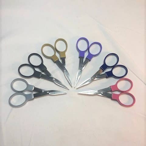 MAYA Cosmetics - Wholesale Retailer Display - Beauty & Wellness - Folding Scissors (Display of 18)
