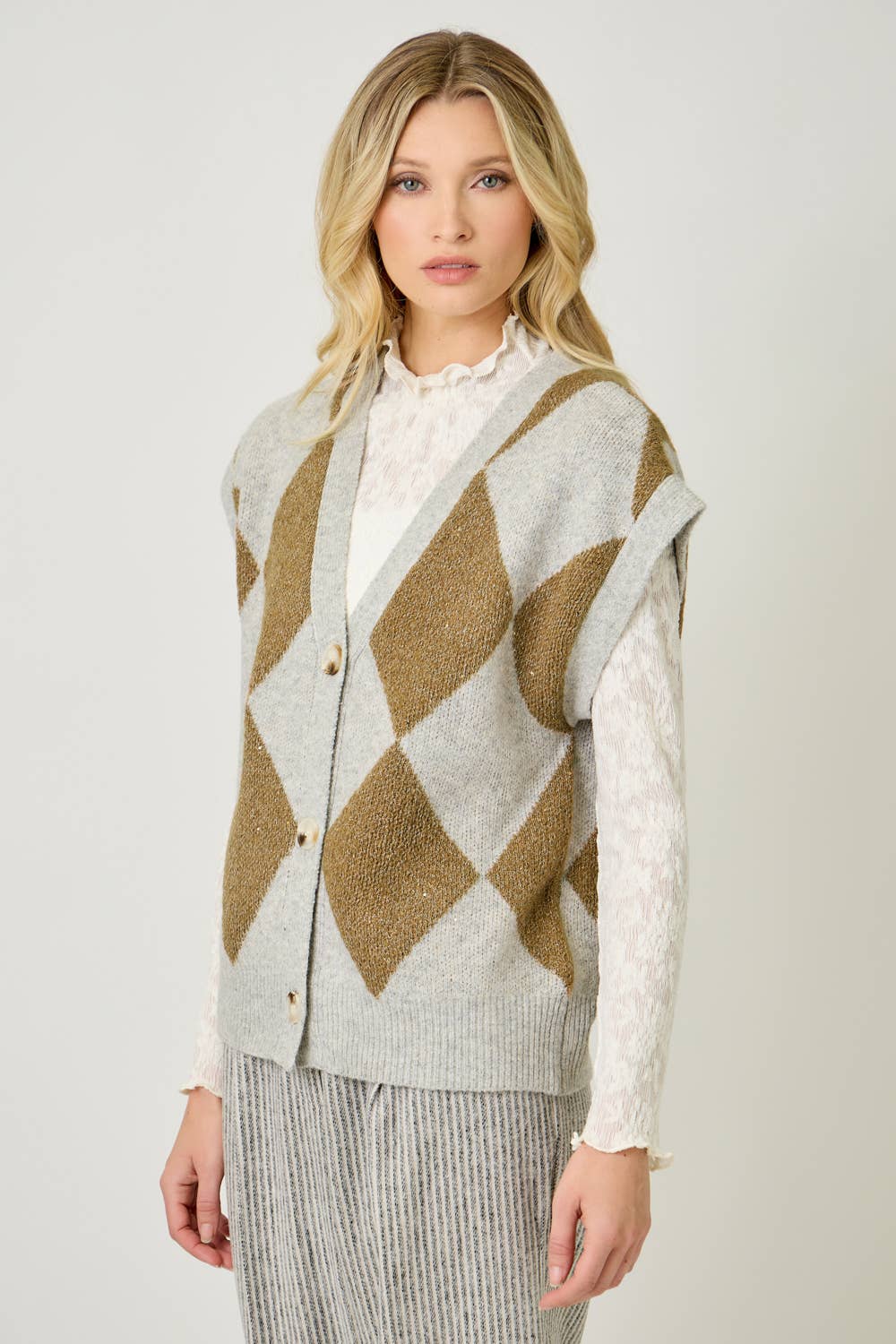 Mystree – wholesale Sleeveless sweatshirts – Women′s – 61140 Argyle Sweater Vest19