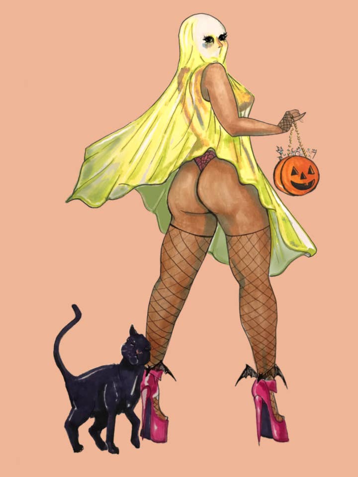 Spooky Buttz pour la vente par Pincushion Pinups