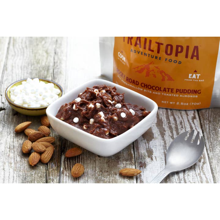 Trailtopia – wholesale Pudding – Rocky Road Pudding1
