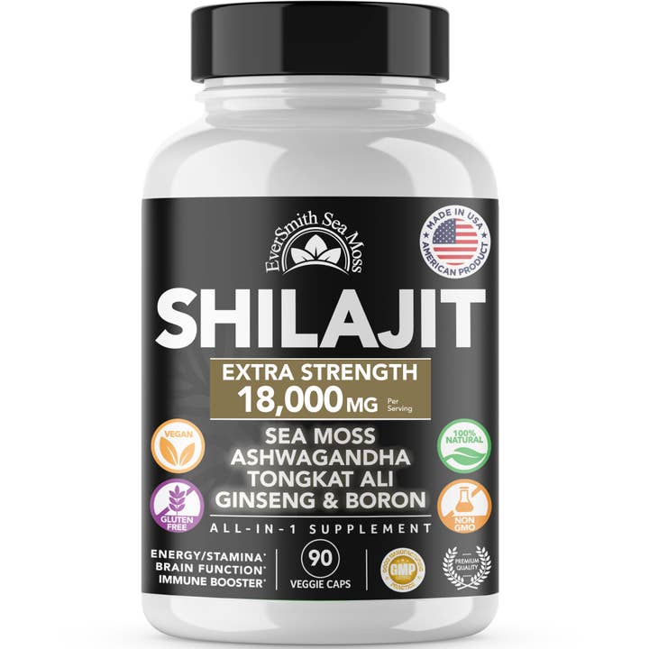Shilajit & Havmossekapsler (90 stk.) for engroshandel hos EverSmith Organics