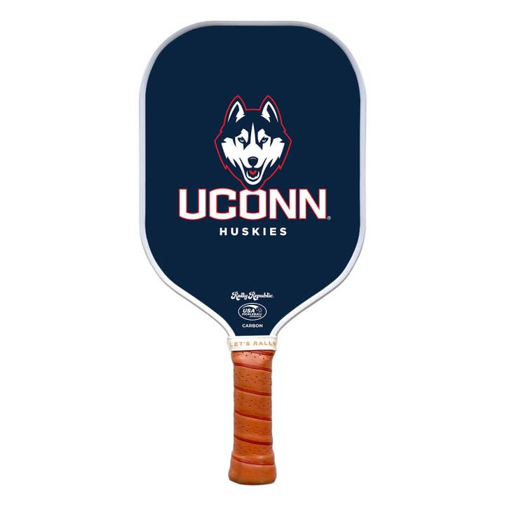 UConn Huskies Navy Husky Mark pickleball peddeltje (B2B) voor wholesale door Rally Republic