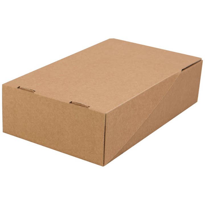Kraft rektangulär kartongflasklåda 20x35x9 cm för wholesale av Deffrennes
