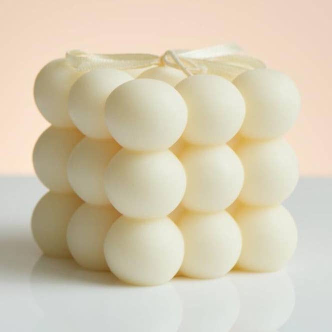 Bubble Cube Candle for wholesale by Beaut natural