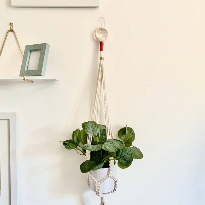 The Clove Macramé Plant Hanger for wholesale by Knots of Art