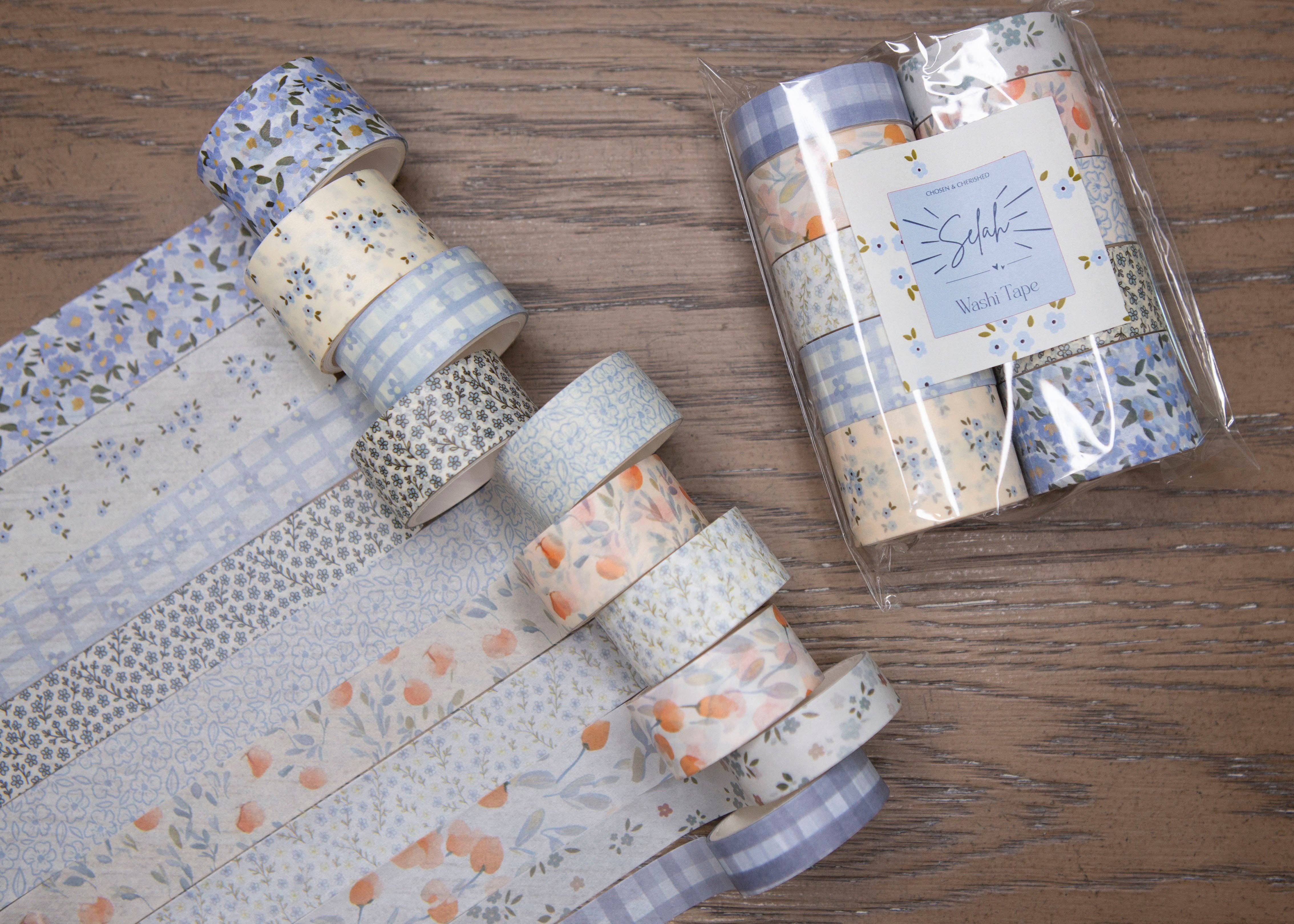 Chosen & Cherished - Wholesale Washi Tape - Cute Bible Journaling Washi Tape - Blue4