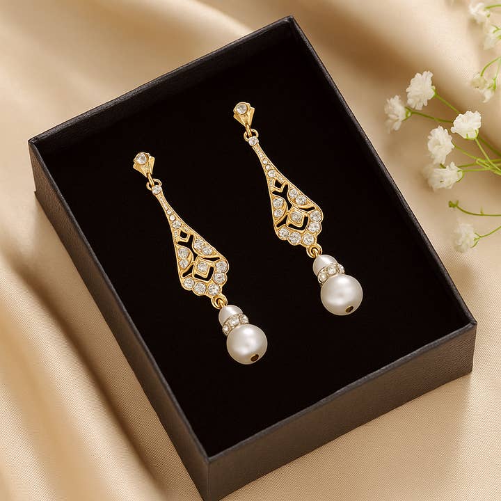 Wild & Free - Wholesale Dangle Earrings - Pendientes Art Decó, pendientes inspirados en los años 19201