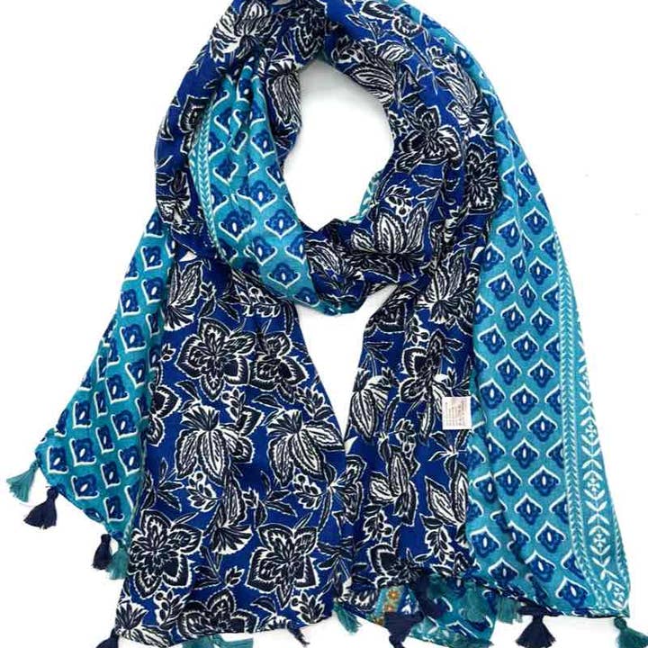 LINETA - Wholesale Scarf - Women's - leaf pattern scarf HH-127