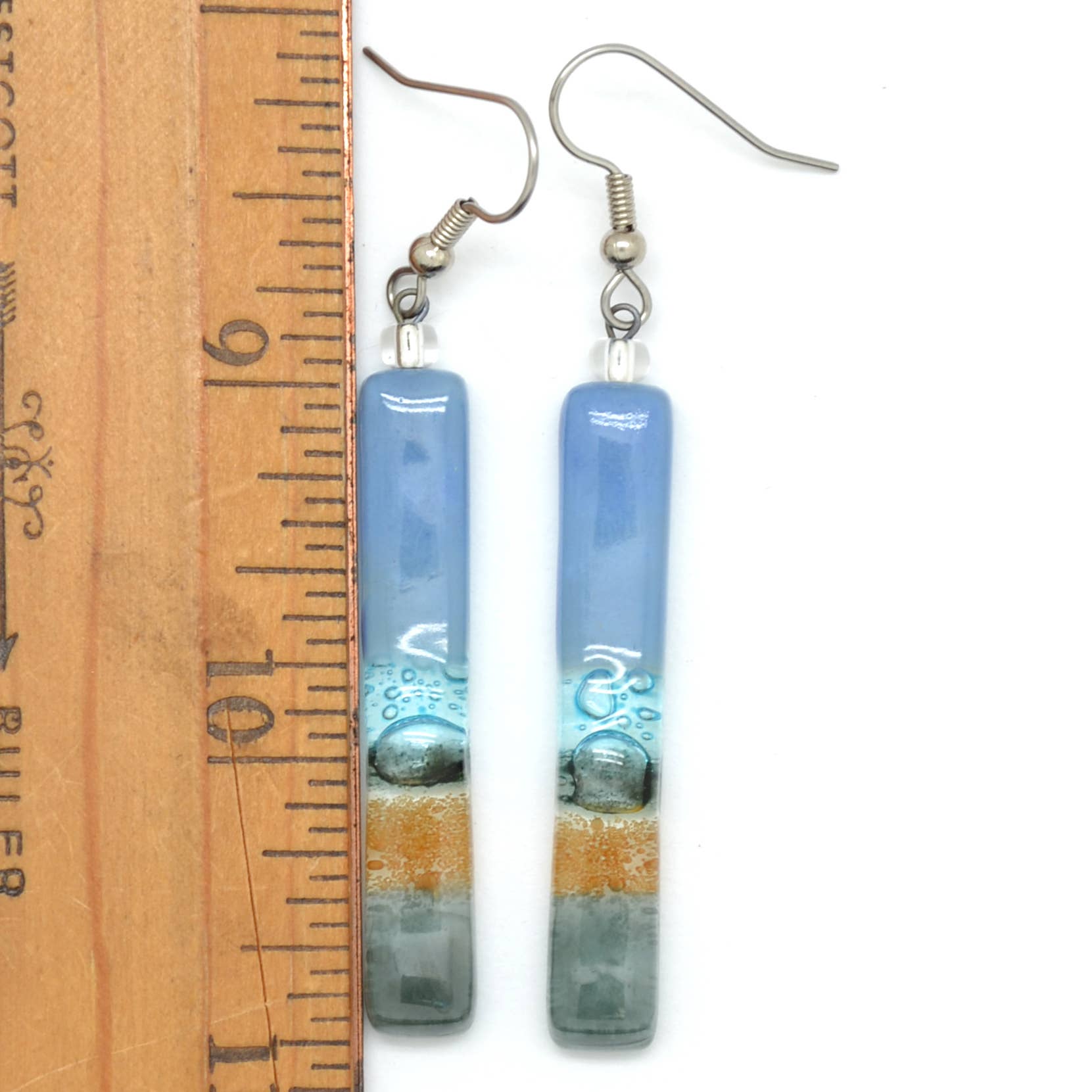 Dunitz & Company - Wholesale Dangle Earrings - Long Colorful Glass Stick Dangle Earrings - Fair Trade2