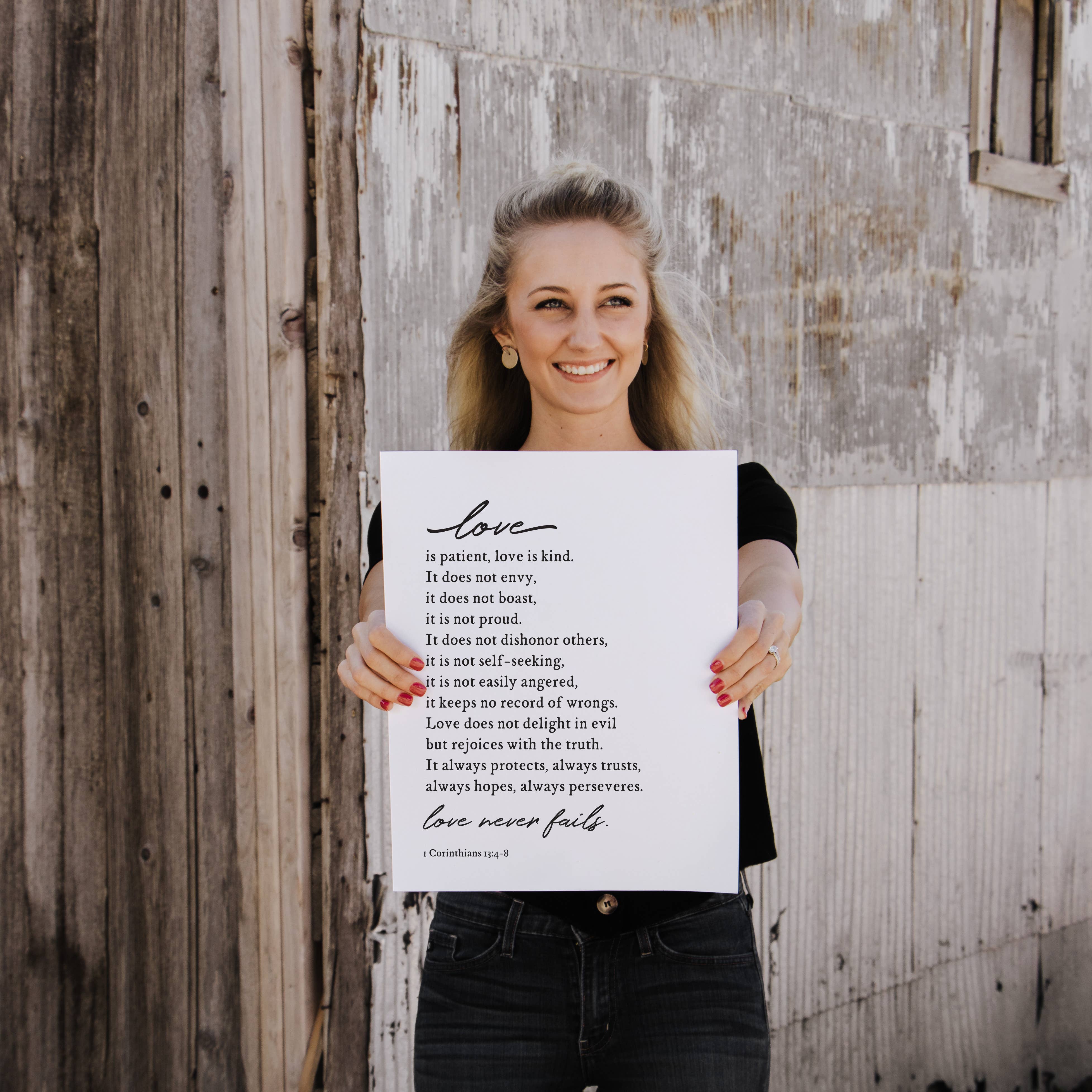 The Anastasia Co - Wholesale Art Print - Love Never Fails Art Print1