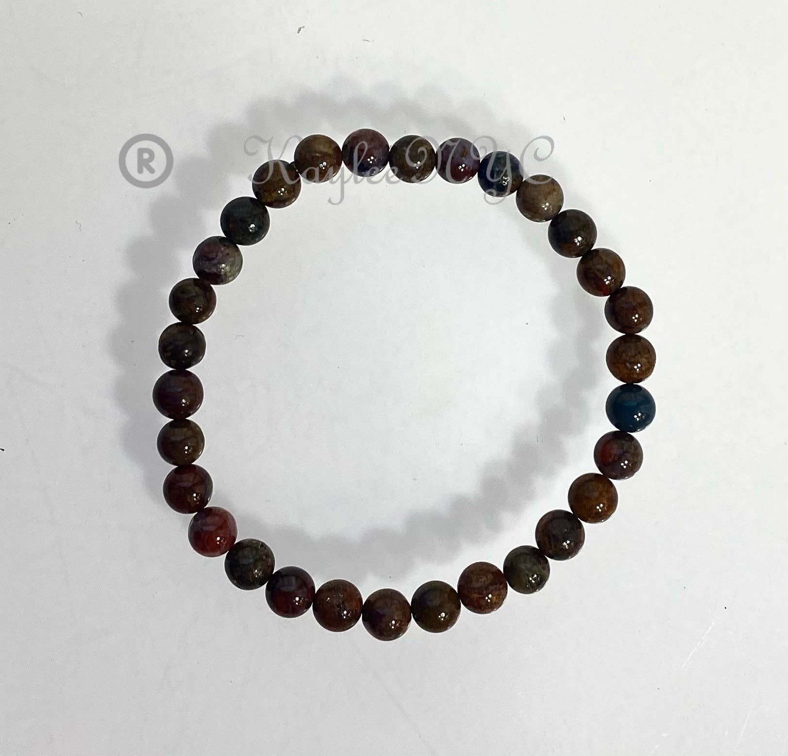 KayleeNYC - Wholesale Beaded Bracelet - Natural Pietersite 6mm 7.5” Crystal Healing Stretch Bracelet3